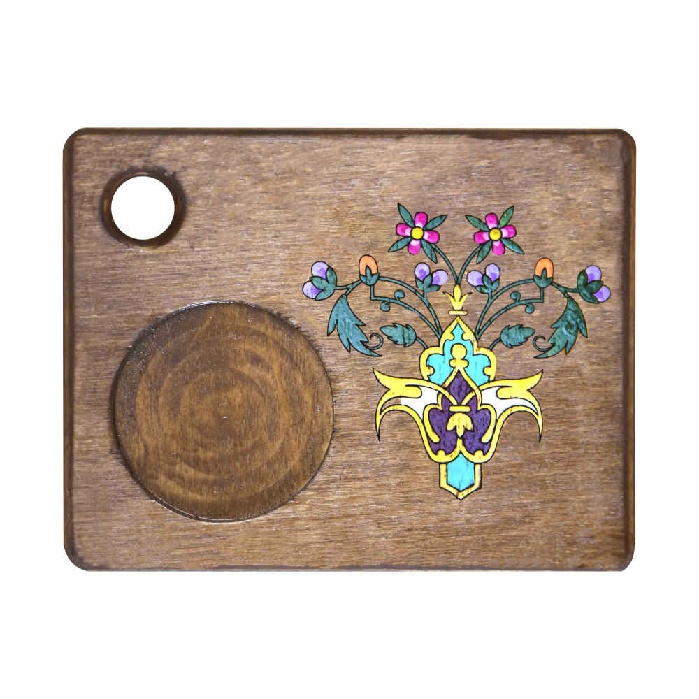 Set aus Untersetzern mit persisch inspiriertem künstlerischen Design Chichak
