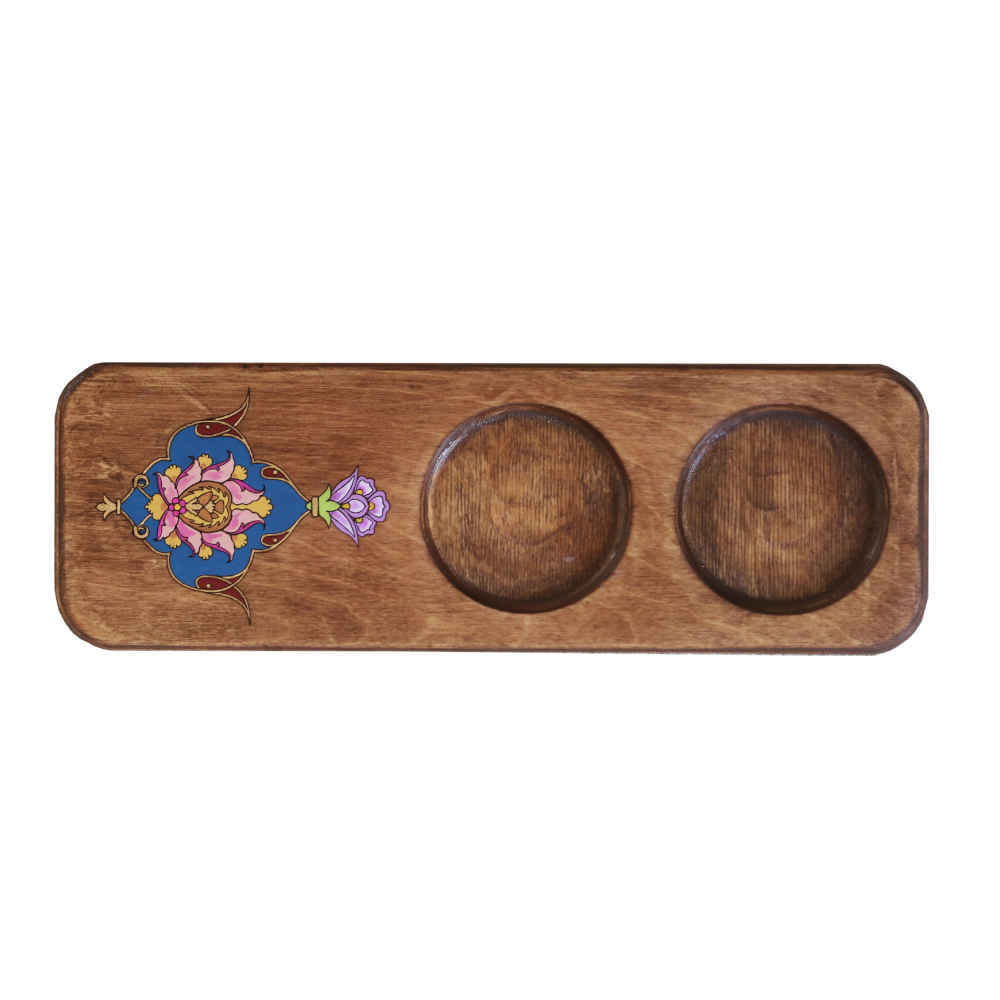 Set aus Untersetzern mit persisch inspiriertem künstlerischen Design Golpar