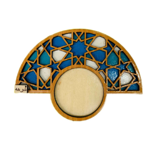 Geometrischer Holzuntersetzer mit dem Design Kiana (x2)