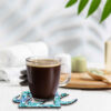 Set aus Untersetzern mit persisch inspiriertem Kalligrafie-Design Liebe
