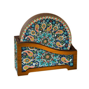 Set aus Untersetzern mit persisch inspiriertem Mandala-Design Luxino