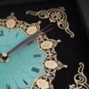 Islamische Wanduhr mit Vers Ayatul Kursi in Holzeinlage