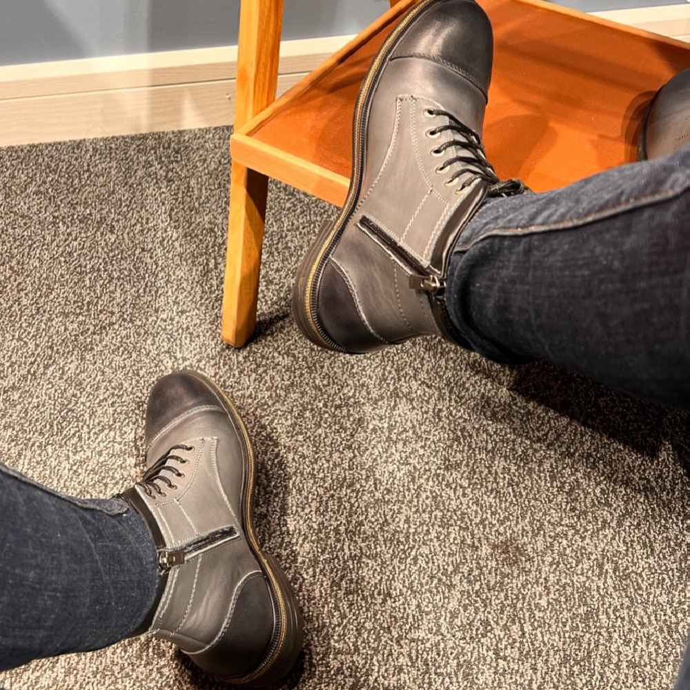 Lederstiefeletten für Männer – Modell 204