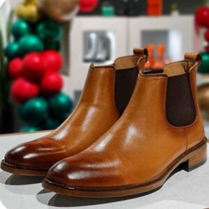Chelsea-Lederstiefeletten für Männer – Modell A209