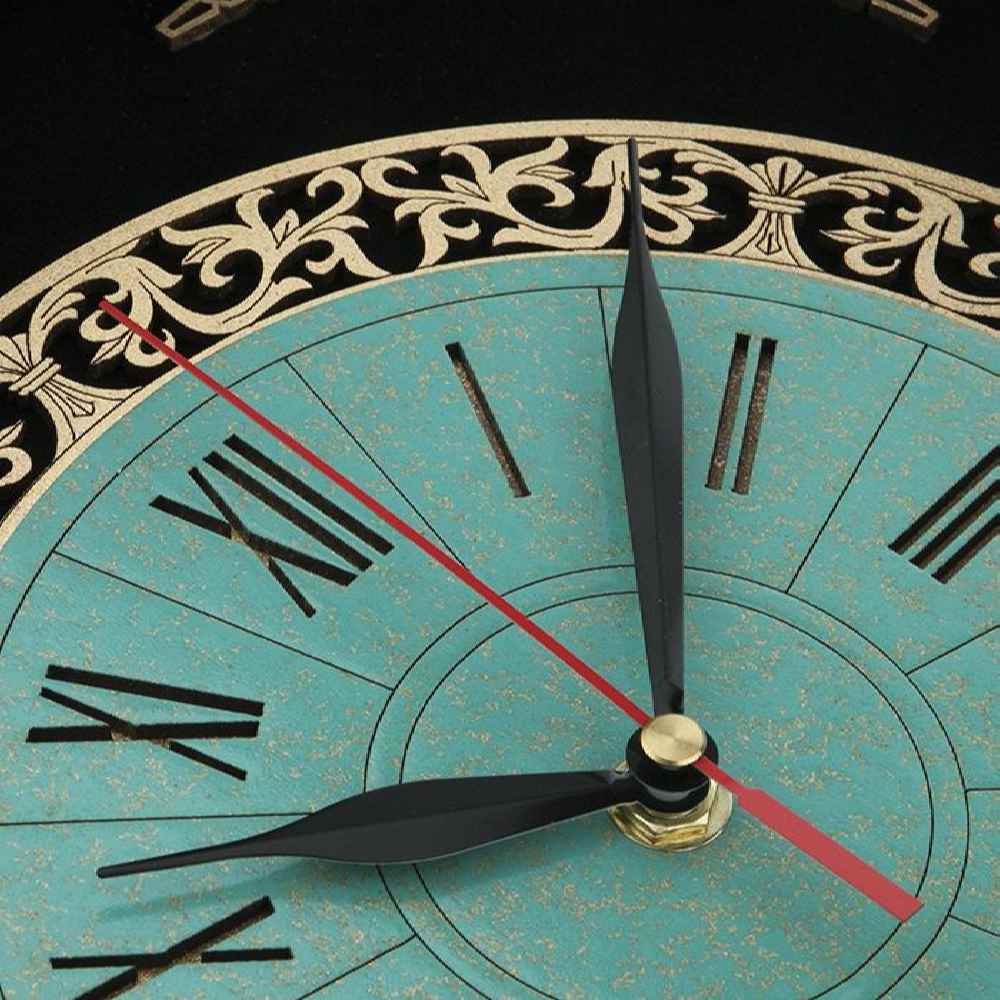 Handgefertigte persische Intarsienholzwanduhr Modell Toranj