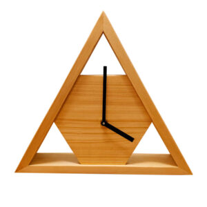 Moderne Holz-Tischuhr Modell Triangle