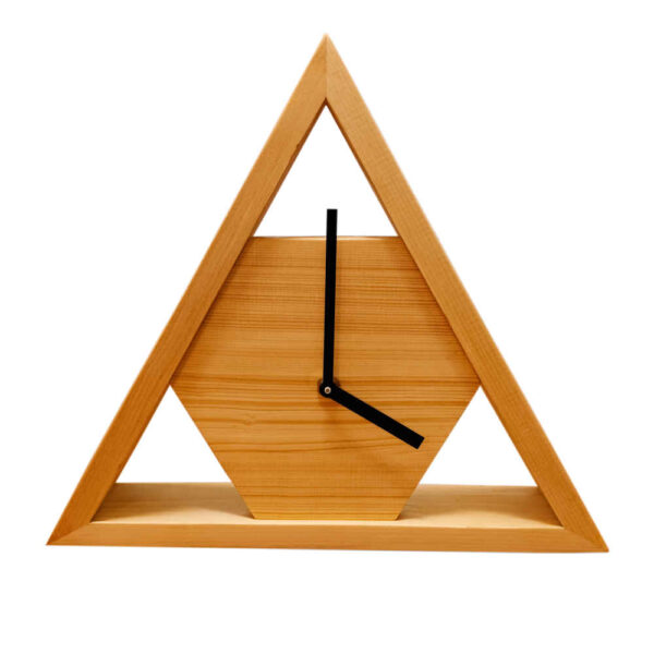 Moderne Holz-Tischuhr Modell Triangle