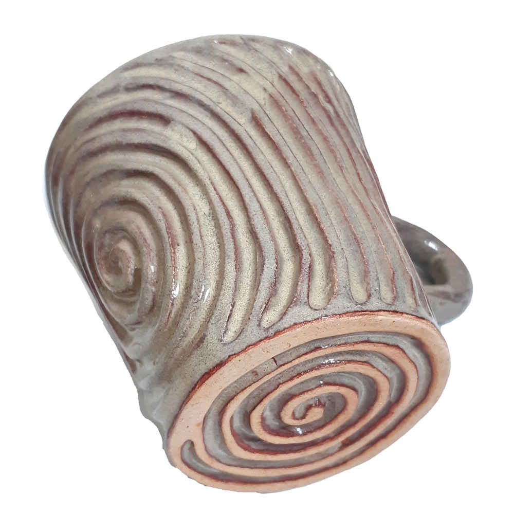 Künstlerische handgefertigte Töpfertasse – Modernes Design