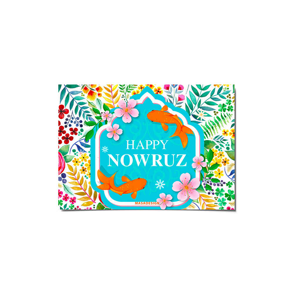 Happy Nowruz Grußkarte für das persische Neujahr Eid 4600241