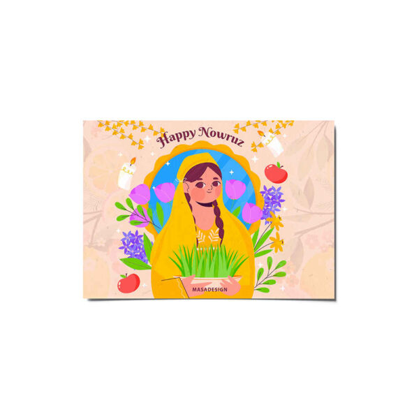 Happy Nowruz Grußkarte für das persische Neujahr Eid 4600250