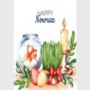 Happy Nowruz Grußkarte für das persische Neujahr Eid 7719427