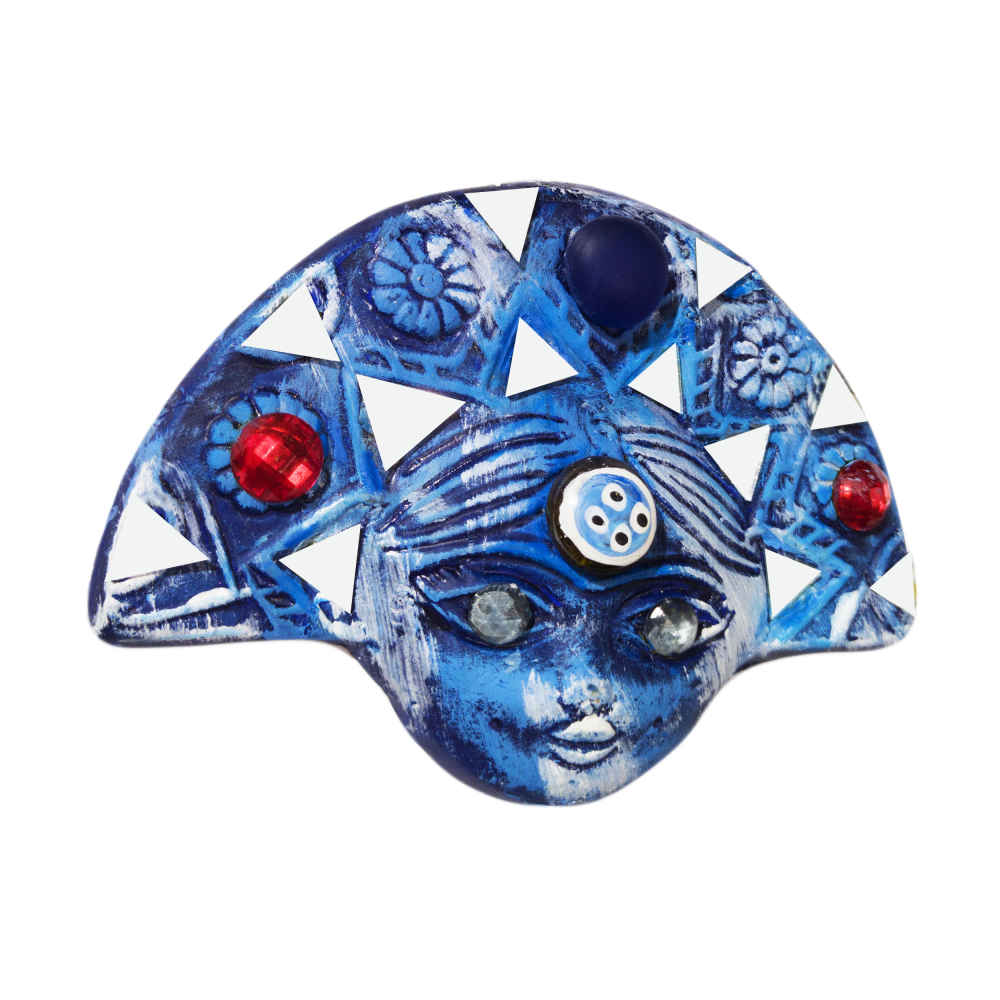 Dekoratives Persisches Keramik-Amulett zum Aufhängen Modell Noor