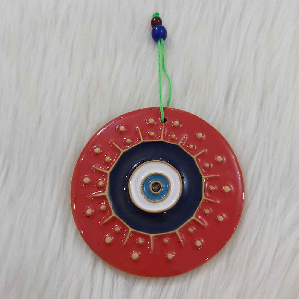 Persisches Keramik-Amulett zum Aufhängen Modell Cheshm Nazar
