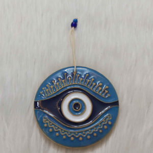 Cheshm Nazar Keramik-Amulett zum Aufhängen Modell Rund