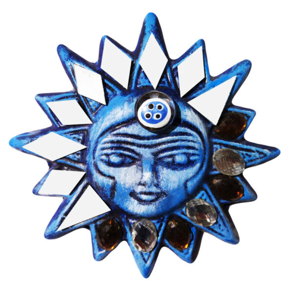 Dekoratives Persisches Keramik-Amulett zum Aufhängen Modell Stern