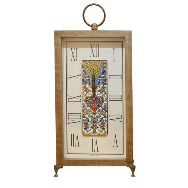 Persische Holz-Tischuhr Modell Mina