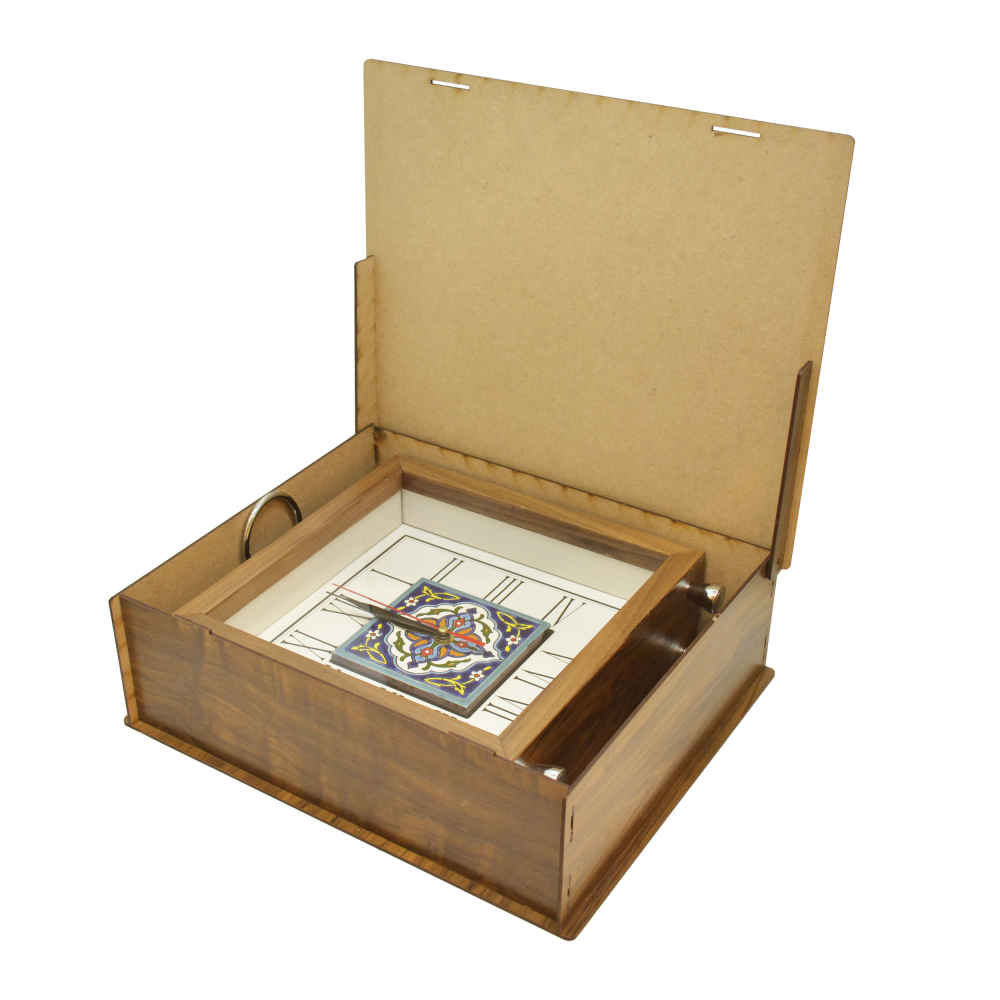 Persische Holz-Tischuhr Modell Nazanin