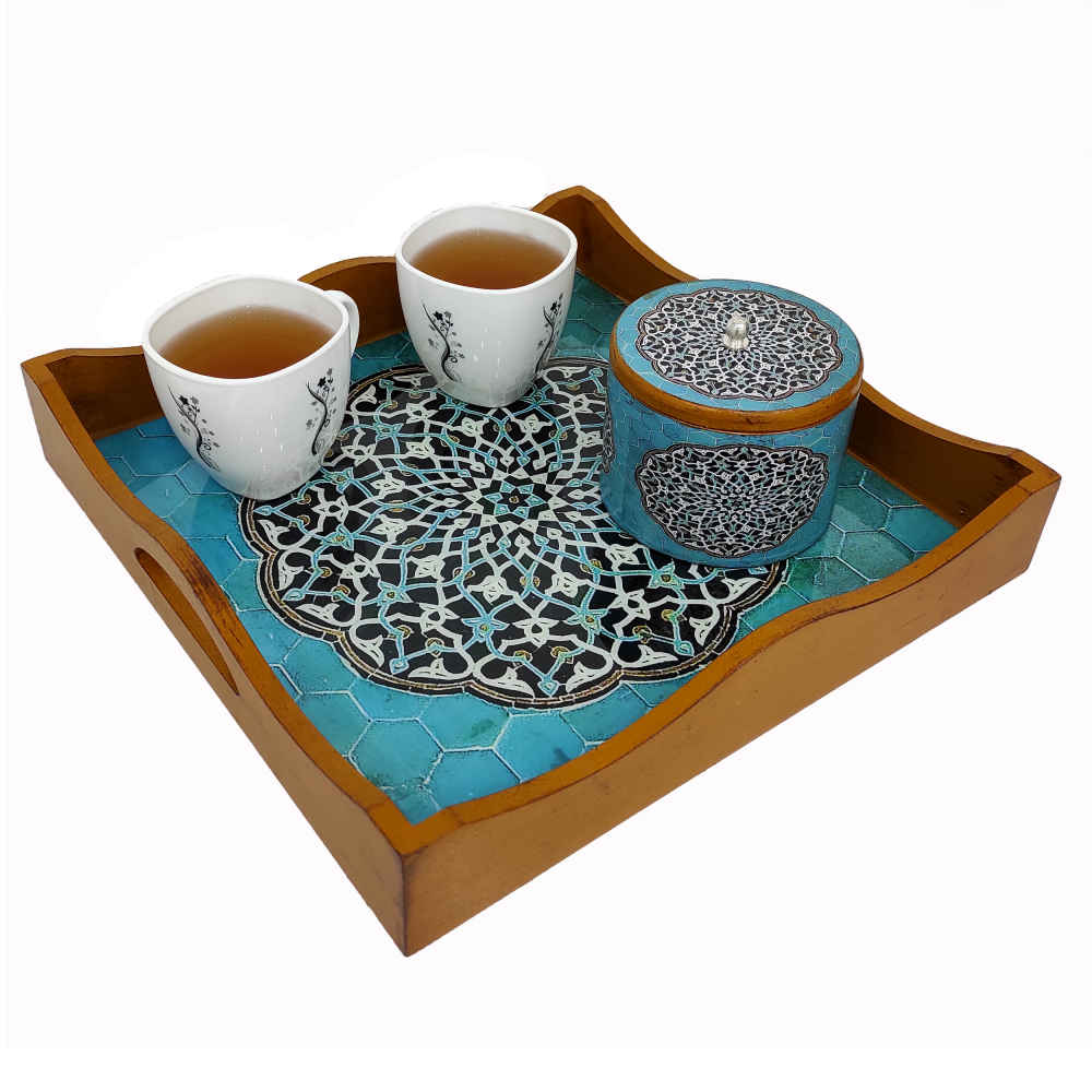 Houz Holztablett – Inspiriert von persischen Gärten, perfekt für Snacks