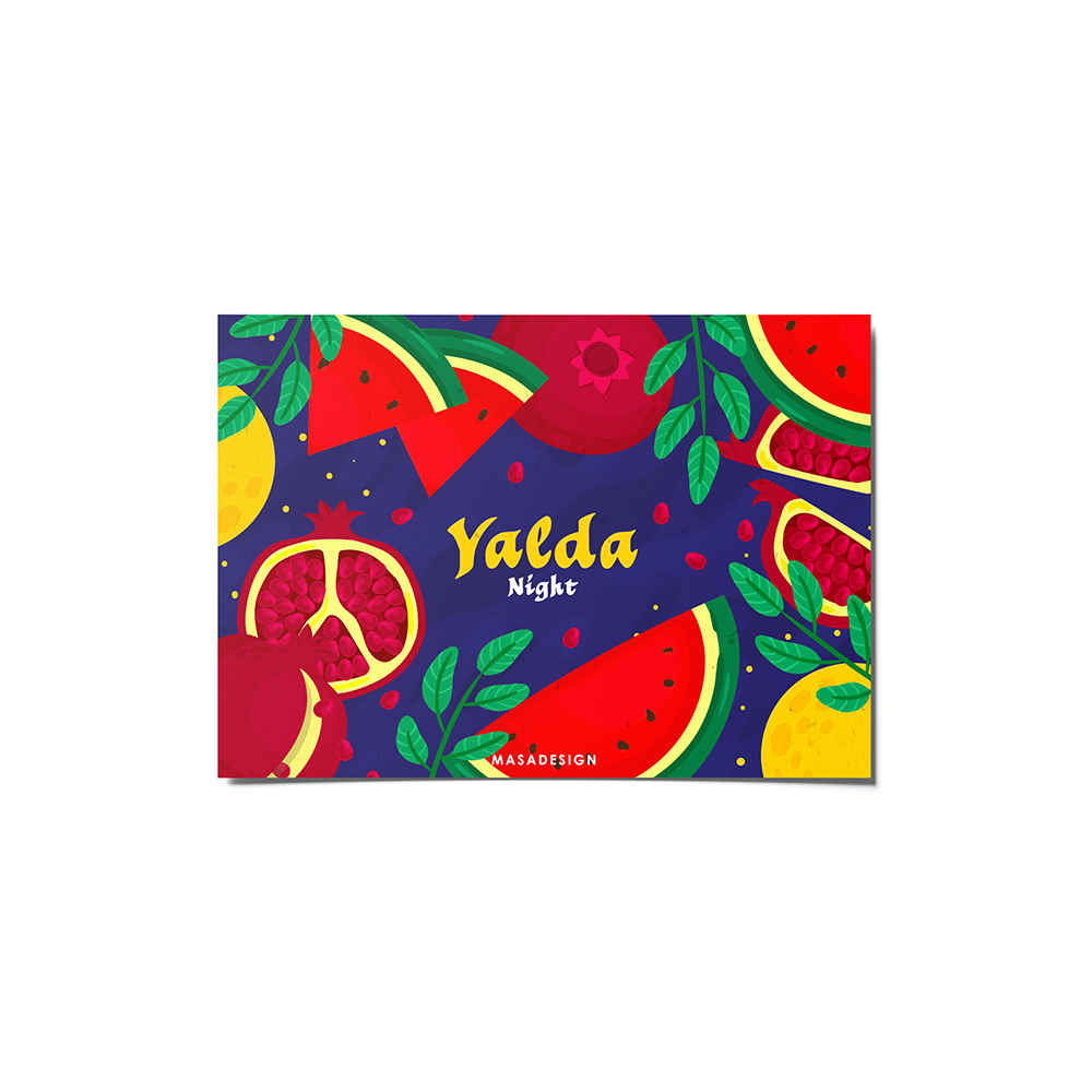 Yalda Grußkarte zur persischen Chelle-Nacht Feier 7049779