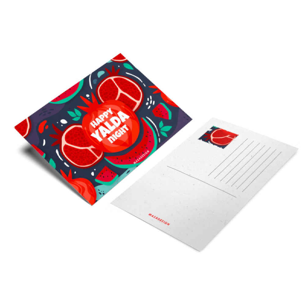 Frohe Yalda Grußkarte zur persischen Chelle-Nacht Feier