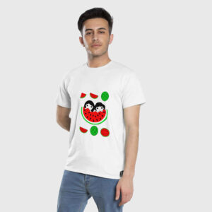 Yalda T-Shirt Modell Wassermelone – Kurzärmeliges Saison-Tee