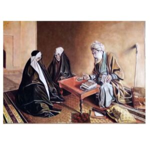 Original realistische Zeichnung – Pastell auf Karton, Wahrsager