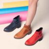 Lederstiefeletten für Frauen – Modell A175