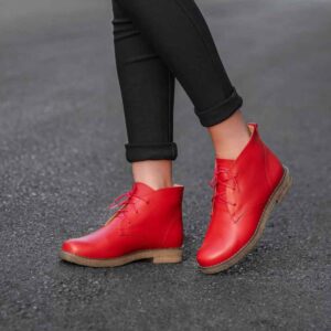 Lederstiefeletten für Frauen – Modell A177