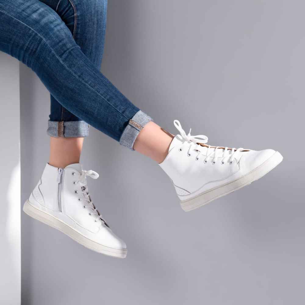 Lederstiefeletten für Frauen – Modell A211