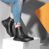 Lederstiefeletten für Frauen – Modell A216