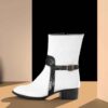 Lederstiefeletten für Frauen – Modell A248