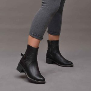 Lederstiefeletten für Frauen – Modell A254