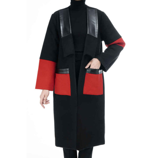 Zweireihiger Baumwollmantel für Damen – 36901