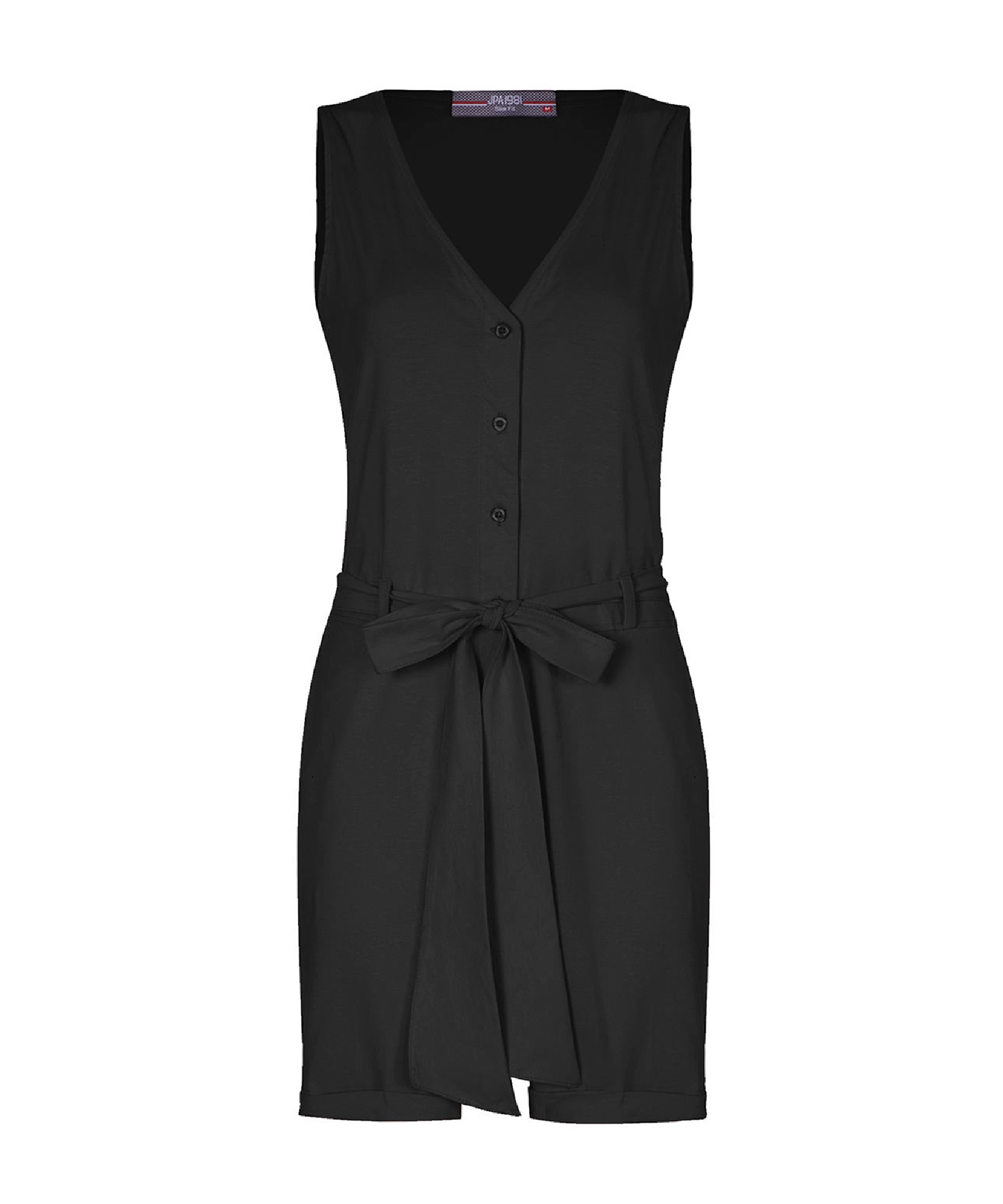 Overall-Romper für Frauen in Rosa mit kurzen Beinen und seitlichem Gürtel Elaheh