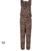 Floral Jumpsuit mit seitlichem Gürtel für Frauen Bita
