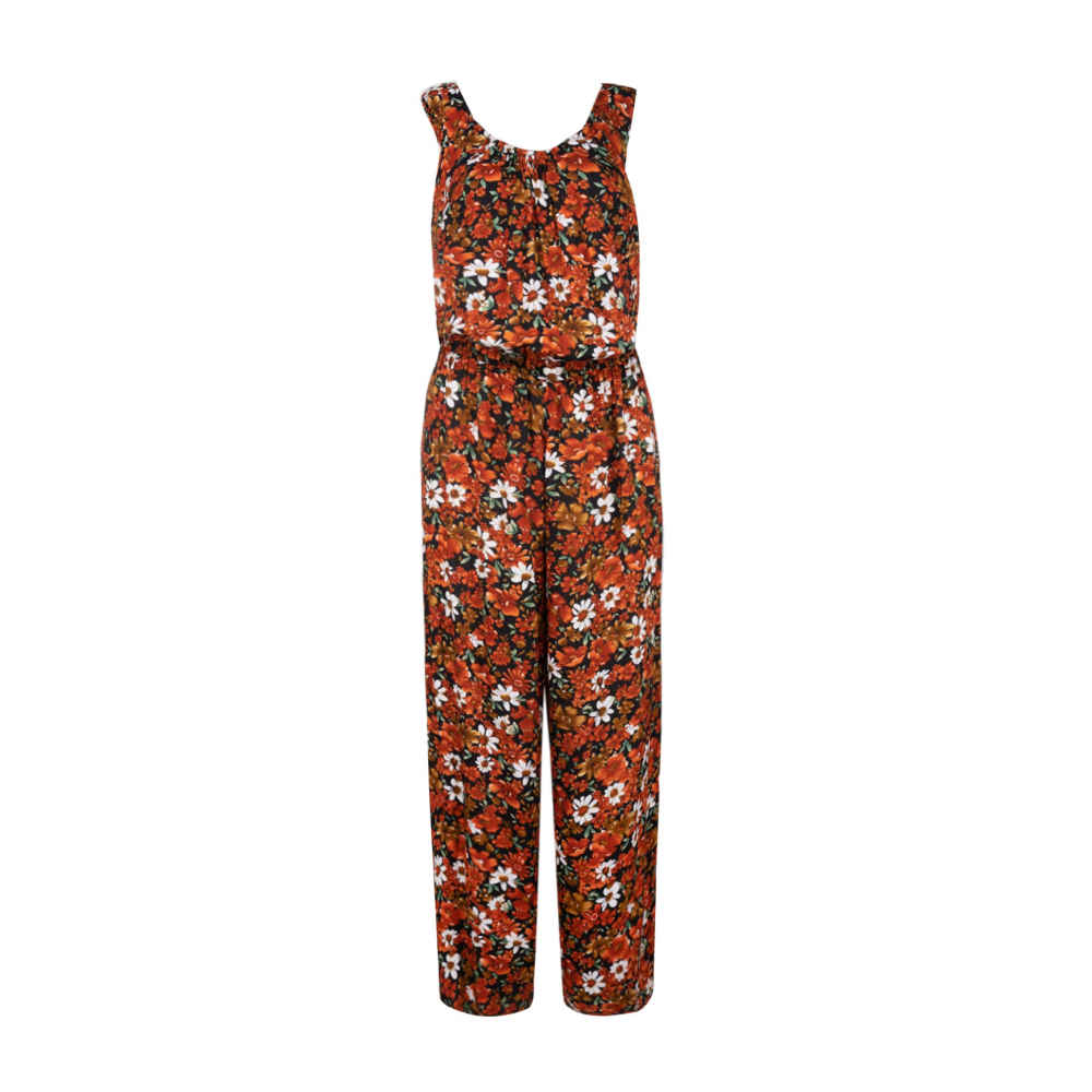 Floral Jumpsuit mit seitlichem Gürtel für Frauen Gila