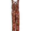 Floral Jumpsuit mit seitlichem Gürtel für Frauen Gila