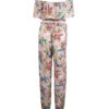 Floral Jumpsuit mit seitlichem Gürtel für Frauen Laya