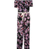 Floral Jumpsuit mit seitlichem Gürtel für Frauen Laya