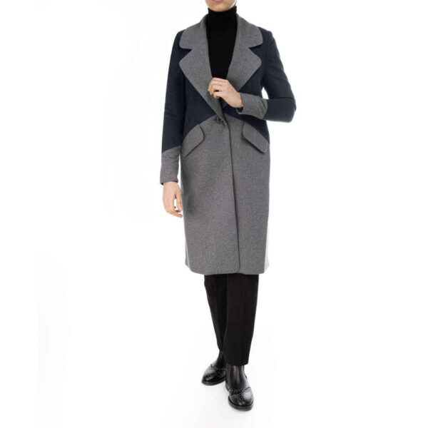Zweireihiger Wollmantel für Damen – 37505