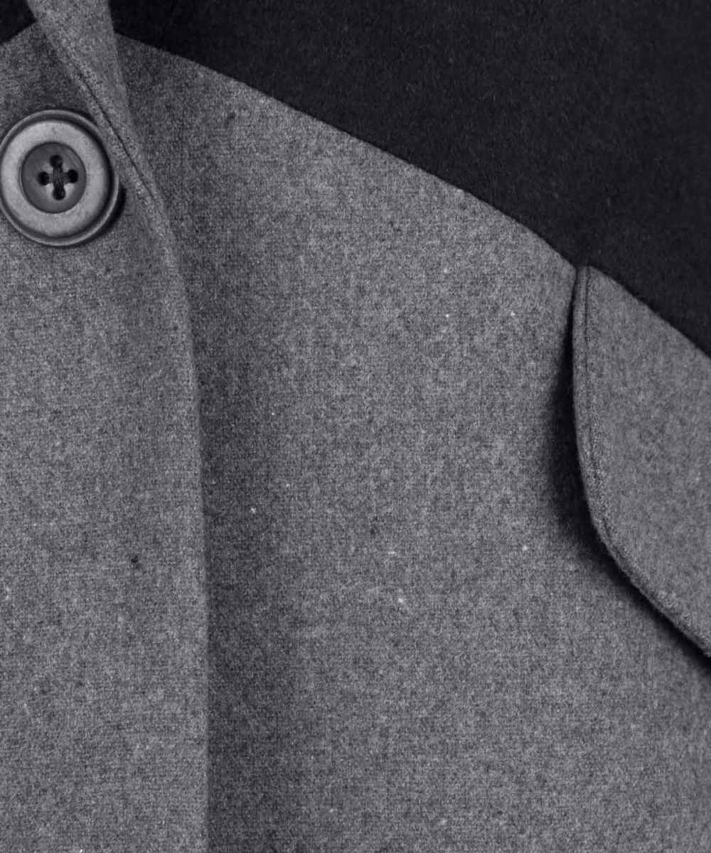 Zweireihiger Wollmantel für Damen – 37505