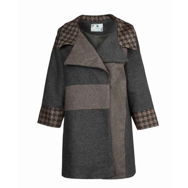 Modischer zweireihiger Wollmantel für Damen – 54726