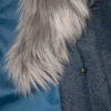 Zweireihiger Wollmantel für Damen mit Pelzkragen – Elegant & Warm