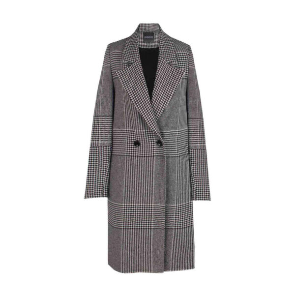 Zweireihiger Baumwollmantel für Damen