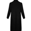 Winter-Zweireihiger Baumwollmantel für Damen – Schwarz, Warm & Stilvoll