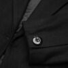 Winter-Zweireihiger Baumwollmantel für Damen – Schwarz, Warm & Stilvoll