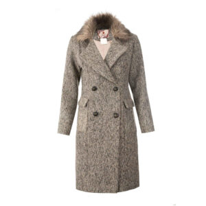 Winter-Zweireihiger Baumwollmantel für Damen – Gemütlich & Klassisch