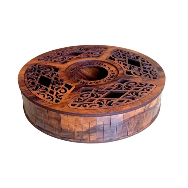 Holz-Teebeutelkästchen mit Teewärmer Ausführung Farideh