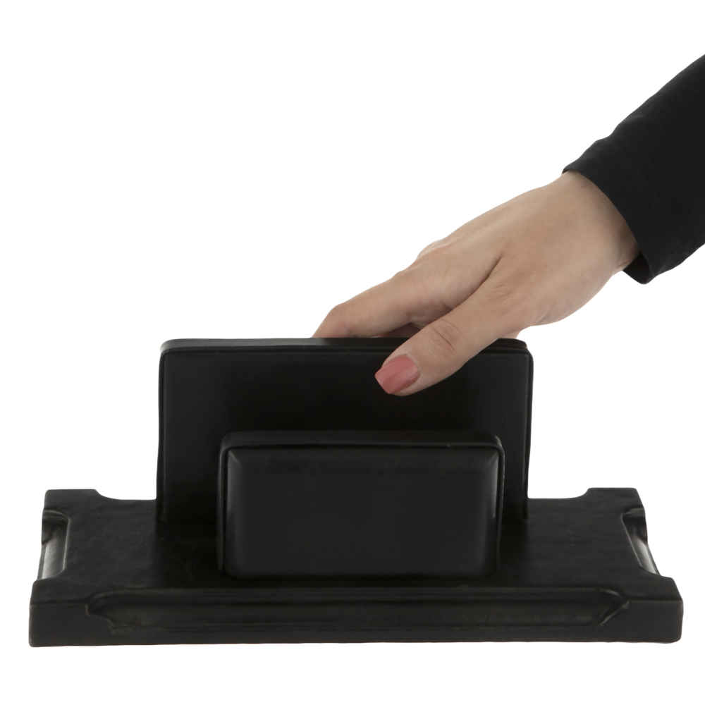 10-teiliges schwarzes Leder-Schreibtisch-Aufbewahrungsset