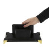 10-teiliges schwarzes Leder-Schreibtisch-Organizer-Set